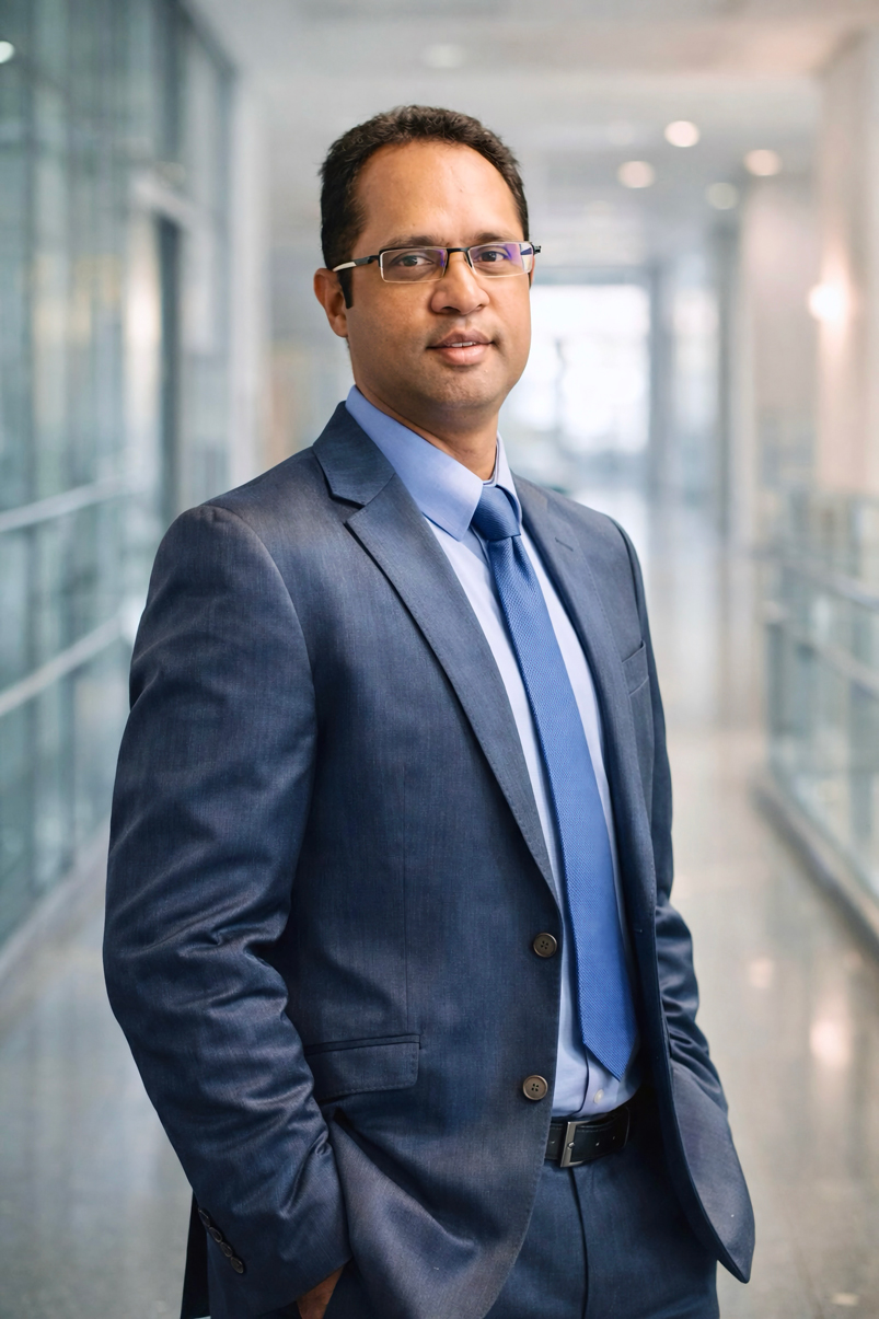 Portrait of Dr Navendran D Naidoo